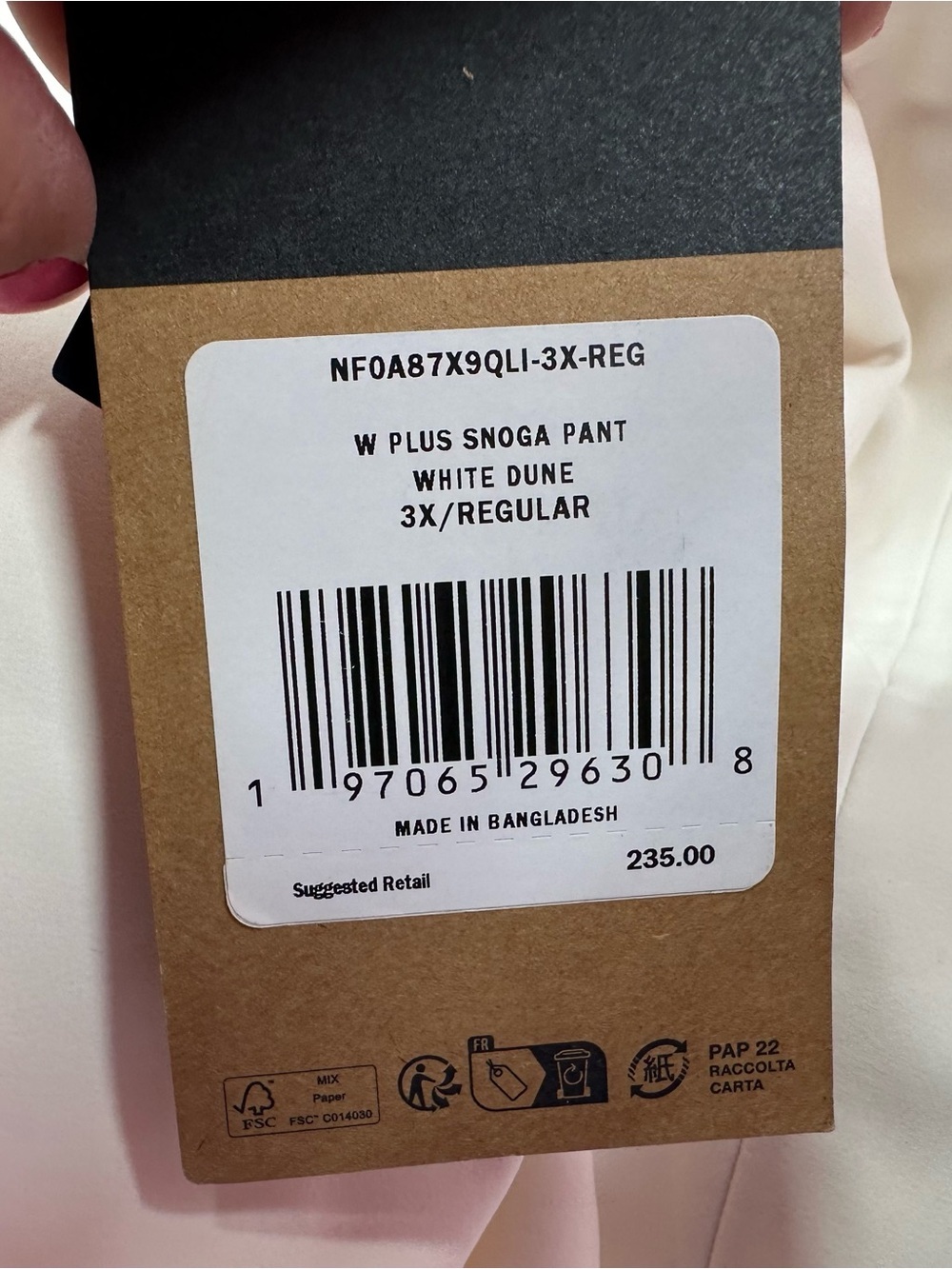 NWT The North Face White dune Women plus snoga Ski Pants winter outdoor - Picture 6 of 15